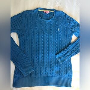 Lilly Pulitzer Vibrant Blue Knit Cotton Sweater